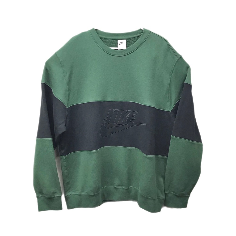 Nike Sweatshirt Mens XL Spell Out Embroidered Logo Crewneck Pullover 100% Cotton